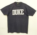画像: 80'S JERZEES by RUSSELL "DUKE" シングルステッチ 半袖 Tシャツ フェードネイビー USA製 (VINTAGE) 「T-Shirt」入荷しました。