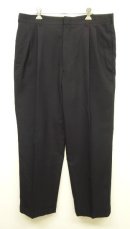画像: 80'S BROOKS BROTHERS "MAKERS" BROOKSEASE ツータック ウールパンツ ダークネイビー TALONジップ USA製 (VINTAGE) 「Bottoms」入荷しました。