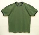 画像: 80'S CHEMISE LACOSTE 鹿の子 半袖 Tシャツ オリーブ/ネイビー フランス製 (DEADSTOCK) 「T-Shirt」入荷しました。