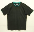 画像: 90'S FRUIT OF THE LOOM シングルステッチ ダブルネック 半袖 Tシャツ ブラック/ターコイズ USA製 (VINTAGE) 「T-Shirt」入荷しました。