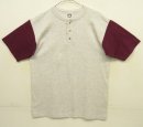 画像: 90'S COTTON DELUXE シングルステッチ 半袖 ヘンリーネック Tシャツ ツートンカラー USA製 (DEADSTOCK) 「T-Shirt」入荷しました。