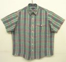画像: 80'S GANT マドラス 半袖 三点留め BDシャツ チェック柄 インド製 (VINTAGE) 「S/S Shirt」入荷しました。