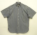 画像: 90'S RRL 三ツ星タグ ポプリン マチ付き 半袖 3点留め BDシャツ チェック柄 (VINTAGE) 「S/S Shirt」入荷しました。