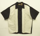 画像: THE HAVANERA CO レーヨン/ポリ 半袖 オープンカラーシャツ ブラック/オフホワイト 刺繍入り (USED) 「S/S Shirt」入荷しました。
