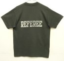画像: 90'S REFEREE シングルステッチ 両面プリント 半袖 Tシャツ フェードブラック USA製 (VINTAGE) 「T-Shirt」入荷しました。