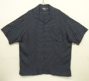 画像: 90'S RALPH LAUREN "CLAYTON" レーヨン 半袖 オープンカラーシャツ ネイビー/ポルカドット (VINTAGE) 「S/S Shirt」入荷しました。
