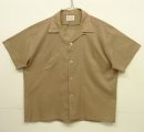 画像: 60'S TOWNCRAFT "PENN-PREST" 半袖 オープンカラーシャツ ダークベージュ (VINTAGE) 「S/S Shirt」入荷しました。