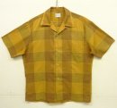 画像: 60'S TOWNCRAFT "PENN-PREST" 半袖 オープンカラーシャツ チェック柄 (VINTAGE) 「S/S Shirt」入荷しました。