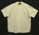 画像: 90'S RRL 三ツ星タグ ポプリン マチ付き 半袖 バンドカラーシャツ ホワイト (VINTAGE) 「S/S Shirt」入荷しました。