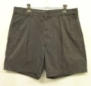 画像: 90'S RALPH LAUREN "ボックスロゴ" ツープリーツ チノショーツ フェードブラック (VINTAGE) 「Shorts」入荷しました。