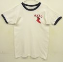 画像: 80'S CHAMPION "NYAC" トリコタグ 染み込みプリント シングルステッチ 半袖 リンガー Tシャツ ホワイト USA製 (VINTAGE) 「T-Shirt」入荷しました。