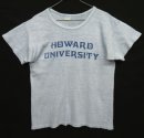 画像: 70'S CHAMPION "HOWARD UNIVERSITY" バータグ 88/12 染み込みプリント シングルステッチ 半袖 Tシャツ ヘザーブルー USA製 (VINTAGE) 「T-Shirt」入荷しました。