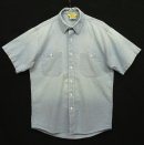 画像: 80'S WORKN' SPORT 三角タグ コットン100% シャンブレーシャツ ブルー USA製 (VINTAGE) 「S/S Shirt」入荷しました。