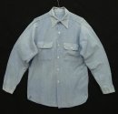 画像: 70'S UNKNOWN コットン100% 耳付きシャンブレーシャツ ブルー USA製 (VINTAGE) 「L/S Shirt」入荷しました。