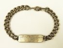 画像: 40〜50'S アメリカ軍 "USNR刻印入り" スターリングシルバー ミリタリー IDプレート チェーンブレスレット シルバー (VINTAGE) 「Accessorie」入荷しました。
