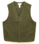 画像: C.C.FILSON "MACKINAW WOOL VEST" ウールベスト フォレストグリーン USA製 (MINT CONDITION) 「No Sleeve」入荷しました。
