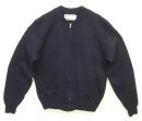 画像: 80'S SAN FRANCISCO KNITTING MILLS ウール フルジップニット ネイビー USA製 (VINTAGE) 「Knit」入荷しました。