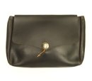 画像: FERNAND LEATHER "CLUTCH BAG" コンチョボタン付き レザー クラッチバッグ ブラック（茶芯）USA製 (VINTAGE) 「Bag」入荷しました。