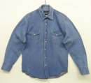画像: 00'S WRANGLER "MS70119" デニム ウエスタンシャツ ライトインディゴ (VINTAGE) 「L/S Shirt」入荷しました。