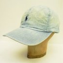 画像: 90'S RALPH LAUREN ロゴ刺繍 シャンブレー ベースボールキャップ ライトブルー USA製 (VINTAGE) 「Cap」入荷しました。