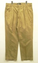 画像: 90'S RALPH LAUREN ツープリーツ モールスキンパンツ 42TALONジップ タン USA製 (VINTAGE) 「Bottoms」入荷しました。