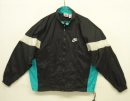 画像: 90'S NIKE 銀タグ 裏地付き ナイロンジャケット ブラック/ホワイト/ターコイズ (VINTAGE) 「Jacket」入荷しました。
