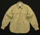 画像: 50'S CREIGHTON "USMC" マチ付き 長袖 ポプリンシャツ ベージュ (VINTAGE) 「L/S Shirt」入荷しました。