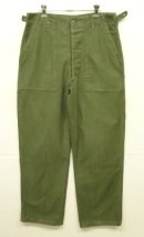画像: 60'S アメリカ軍 US ARMY "OG107" 初期モデル コットンサテン 平ボタン ベイカーパンツ (VINTAGE) 「Bottoms」入荷しました。