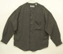 画像: FENN WRIGHT & MANSON レーヨン 長袖 ノーカラーシャツ チャコール (USED) 「L/S Shirt」入荷しました。
