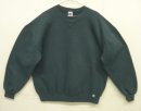 画像: 90'S RUSSELL ATHLETIC 前Vガゼット付き クルーネック スウェットシャツ ダークグリーン USA製 (VINTAGE) 「Sweat Shirt」入荷しました。