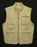 画像: 80'S BANANA REPUBLIC 初期タグ フード付き サファリベスト ベージュ (VINTAGE) 「No Sleeve」入荷しました。