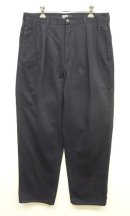 画像: 90'S RALPH LAUREN "ボックスロゴ" ツープリーツ チノパンツ ネイビー W34L30 USA製 (VINTAGE) 「Bottoms」入荷しました。
