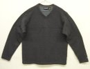 画像: 01'S PATAGONIA 袖先ロゴ 同色切り替え Vネック ニット ネイビー USA製 (VINTAGE) 「Knit」入荷しました。