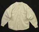 画像: 90'S COLISEUM BLUES コットン 長袖 バンドカラーシャツ ホワイト (VINTAGE) 「L/S Shirt」入荷しました。