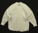 画像: 90'S EDDIE BAUER 白タグ コットン 長袖 バンドカラーシャツ ホワイト USA製 (VINTAGE) 「L/S Shirt」入荷しました。