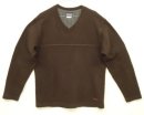 画像: 05'S PATAGONIA 裾ロゴ Vネック ニット ダークブラウン USA製 (VINTAGE) 「Knit」入荷しました。