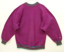 画像: 90'S CHAMPION "エラー品両袖目付き" 刺繍タグ リバースウィーブ 目無し 無地 グレープ/リブライン USA製 (VINTAGE) 「Sweat Shirt」入荷しました。