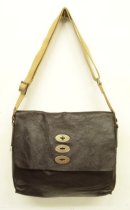 画像: MULBERRY レザー メッセンジャーバッグ ダークブラウン (USED) 「Bag」入荷しました。