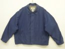 画像: 90'S LL Bean ピーチスキン 裏地付き ドリズラージャケット ブルー (VINTAGE) 「Jacket」入荷しました。