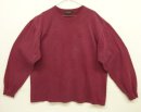 画像: 90'S J.CREW 旧タグ シングルステッチ 長袖 Tシャツ バーガンディ (VINTAGE) 「T-Shirt」入荷しました。