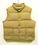画像: 80'S LL Bean グースダウン ダウンベスト タン USA製 (VINTAGE) 「No Sleeve」入荷しました。