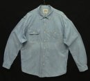 画像: 80'S RALPH LAUREN "白タグ" 猫目ボタン シャンブレーシャツ ブルー (VINTAGE) 「L/S Shirt」入荷しました。