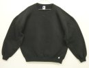 画像: 90'S RUSSELL ATHLETIC 前Vガゼット付き クルーネック スウェットシャツ ブラック USA製 (VINTAGE) 「Sweat Shirt」入荷しました。