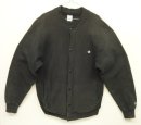 画像: 90'S CHAMPION 刺繍タグ リバースウィーブ スナップボタン カーディガン ブラック USA製 (VINTAGE) 「Sweat Shirt」入荷しました。
