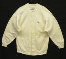 画像: 90'S CHAMPION 刺繍タグ リバースウィーブ スナップボタン カーディガン ホワイト USA製 (VINTAGE) 「Sweat Shirt」入荷しました。