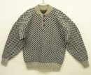 画像: 80'S EDDIE BAUER 黒タグ ヘンリーネック セーター 総柄 USA製 (VINTAGE) 「Knit」入荷しました。