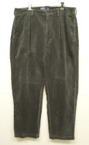 画像: 90'S RALPH LAUREN "ANDREW PANT" ツープリーツ 太畝 コーデュロイパンツ チャコール (VINTAGE) 「Bottoms」入荷しました。