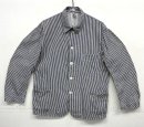 画像: 50'S ユーロワーク Vポケット ワークジャケット カバーオール ストライプ (VINTAGE) 「Jacket」入荷しました。