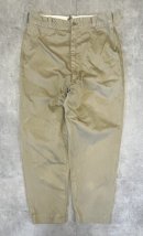 画像: 60'S アメリカ軍 US ARMY コットン100% チノパンツ PRENTICE製ブラスジップ (VINTAGE) 「Bottoms」入荷しました。