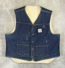 画像: 80'S CARHARTT 裏地ボア デニムベスト インディゴ USA製 (VINTAGE) 「No Sleeve」入荷しました。